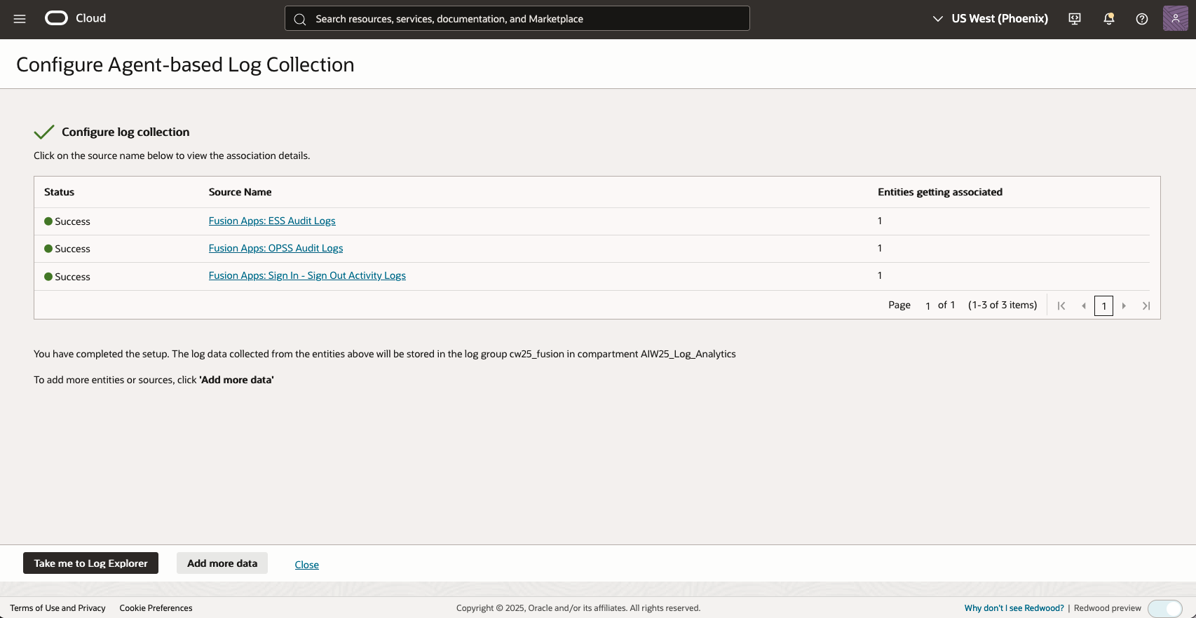 Validate and configure log collection