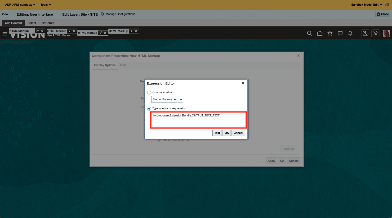 Fusion Monitoring APM Expression Builder