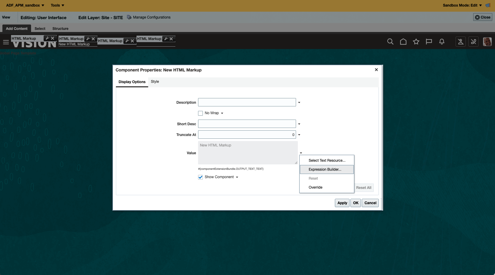 Fusion Monitoring APM Open Expression