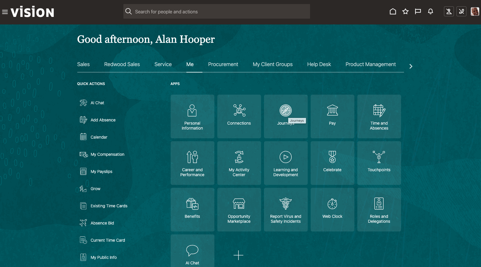 Fusion Monitoring APM Redwood Page